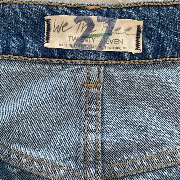 Free People Skirt Jean Skirt Hallie Mini Denim Size 27 - Picture 5 of 10